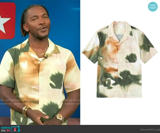 WornOnTV: Scott’s abstract print shirt on Access Hollywood | Scott ...