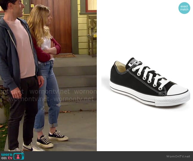 Converse Chuck Taylor® All Star® Low Top Sneaker worn by Gemma (Beth Behrs) on The Neighborhood