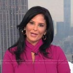 Darlene’s pink tie neck dress on Today