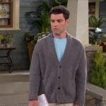 Dave’s grey v-neck sweater on The Neighborhood