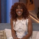 Dewanda Wise’s white lace dress on The Kelly Clarkson Show