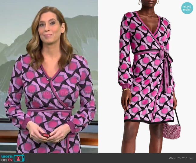 Diane von Furstenberg Alexio Dress worn by Stephanie Abrams on CBS Mornings