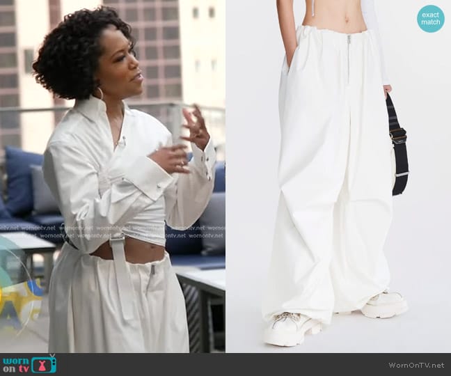 Dion Lee Blouson Pant worn by Regina King on Good Morning America