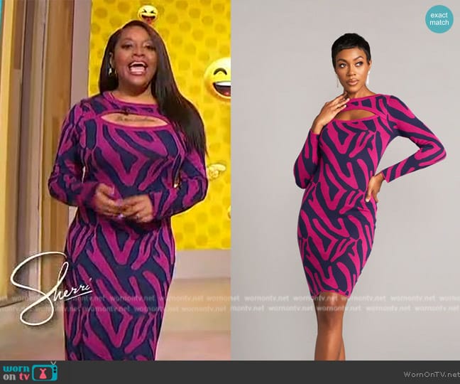 D'Iyanu Marah Women's African Print Sweater Dress worn by Sherri Shepherd on Sherri