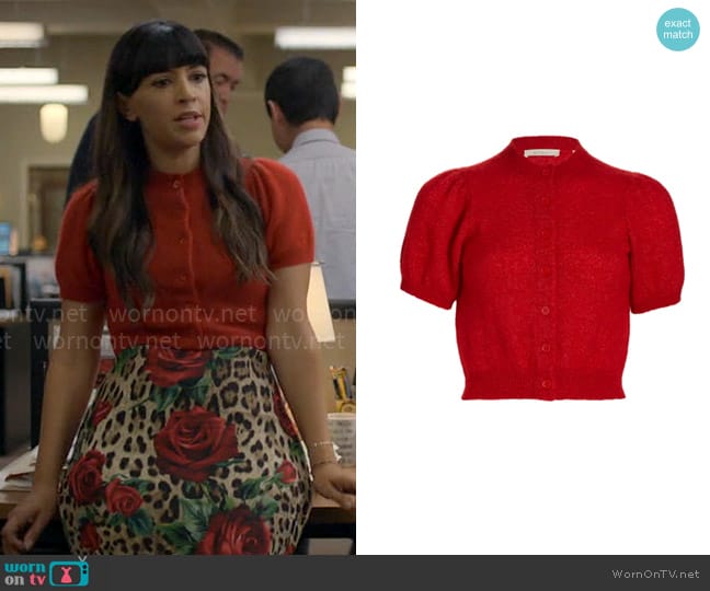 Doen Anisa Cardigan worn by Sam (Hannah Simone) on Not Dead Yet