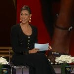 Elaine Welteroth’s black jacket and skirt on Live with Kelly and Mark