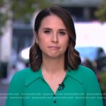 Elizabeth’s green ribbed polo on Good Morning America