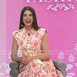 Erica Wark’s pink floral shirtdress on Today