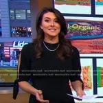 Erielle’s black tie sleeve dress on Good Morning America