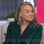 Esther Perel’s green colorblock blazer on Today