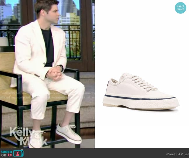 Eytys Low-top lace-up sneakers worn by Jeremy Jordan on Live with Kelly and Mark