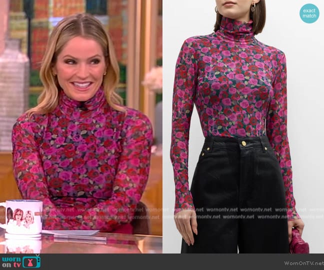 WornOnTV: Abby's floral mesh top on Ginny & Georgia