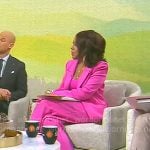 Gayle King’s pink suit on CBS Mornings