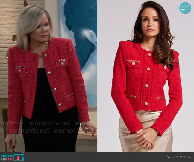 Generation Love Kristen Tweed Jacket worn by Ava Jerome (Maura West) on General Hospital