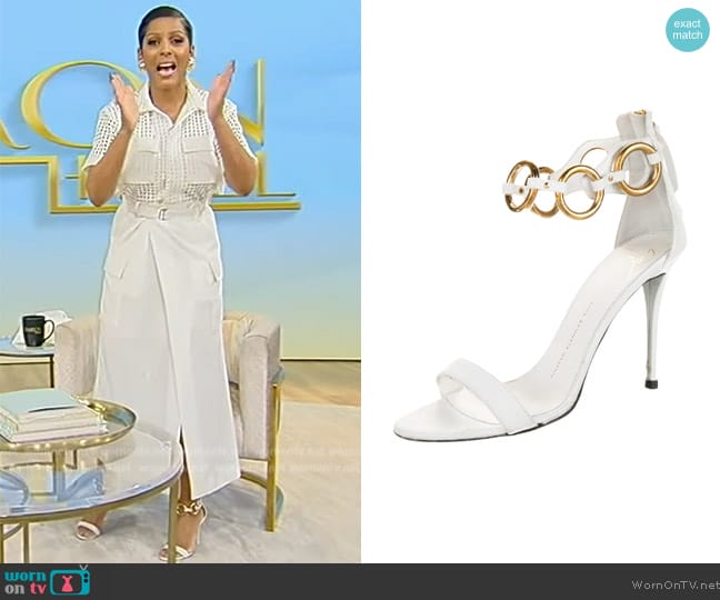 Giuseppe Zanotti Leather Sandals worn by Tamron Hall on Tamron Hall Show