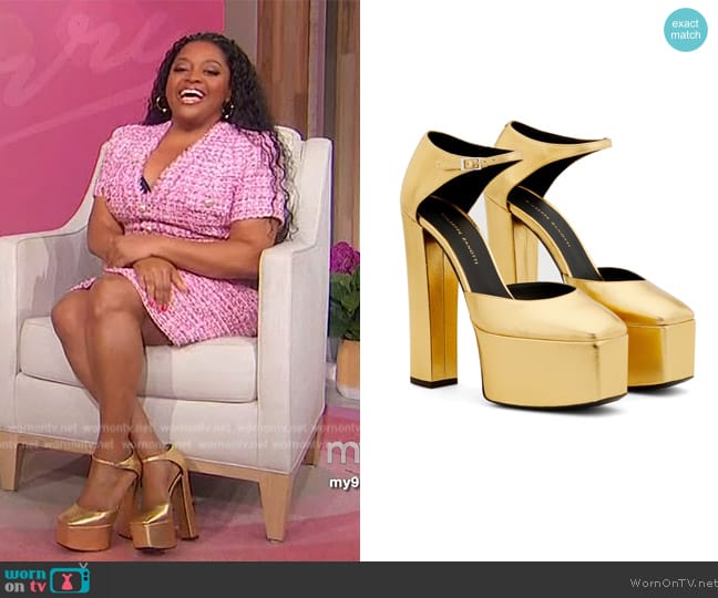 WornOnTV: Sherri’s pink tweed dress on Sherri | Sherri Shepherd ...