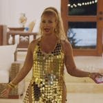 Gizelle’s gold sequin mini dress on The Real Housewives of Potomac