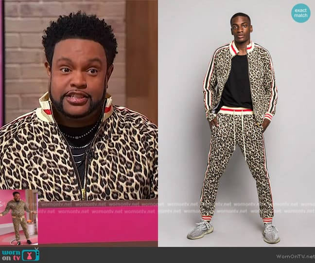 G-Style USA Leopard Track Suit Set worn by Jawn Murray on Sherri