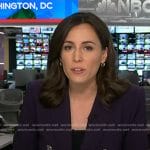 Hallie Jackson’s purple blazer on NBC News Daily