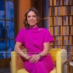 Hannah Storm’s fuchsia pink jumpsuit on Good Morning America