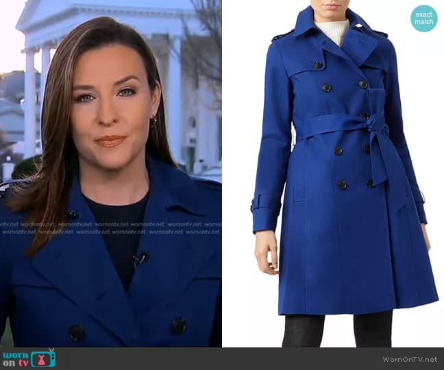 Hobbs Saskia Trench Coat worn by Mary Bruce on Good Morning America