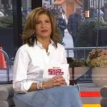 Hoda’s denim maxi skirt on Today