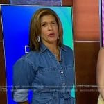 Hoda’s denim shirtdress on Today