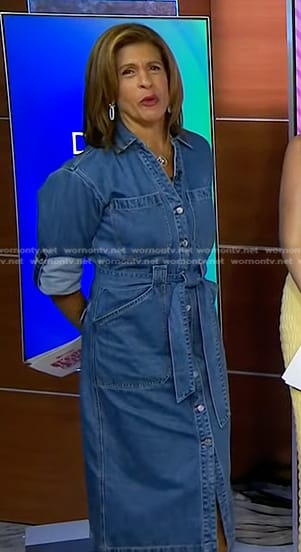 Hoda's denim shirtdress on Today