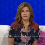 Hoda’s tie dye shirtdress on Today