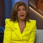 Hoda’s yellow belted blazer on The Kelly Clarkson Show