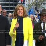 Hoda’s yellow coat on Today