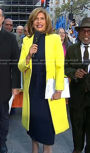 Hoda's yellow coat on Today