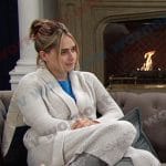 Holly’s bathrobe and pink slippers on Days of our Lives