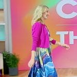 Ingrid Fetell Lee’s printed ruffle dress on Tamron Hall Show