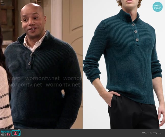 Iris Von Arnim Connor Sweater worn by Trey Taylor (Donald Faison) on Extended Family