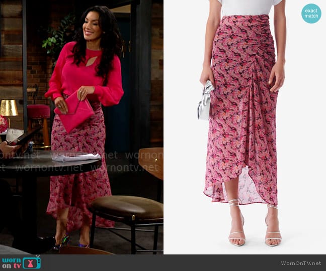 IRO Neptune Skirt worn by Audra Charles (Zuleyka Silver) on The Young and the Restless