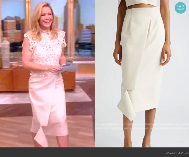 Israella Kobla Ojo High Waist Skirt worn by Sara Haines on The View