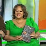 Jasmine Guillory’s green puff sleeve dress on Today