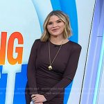 Jenna’s brown ruched dress on Today