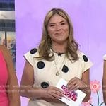 Jenna’s white polka dot top and skirt on Today