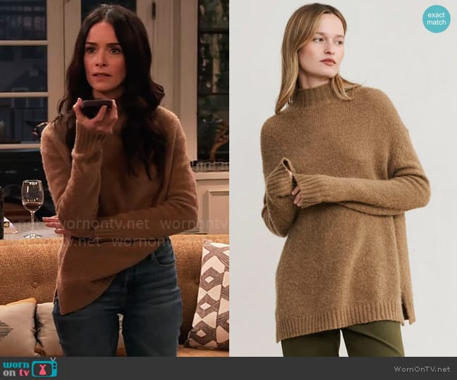 Julia’s brown sweater on Extended Family