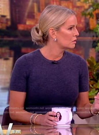 Jennifer Ashton's blue knit dress on The View