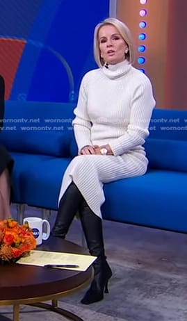 Jennifer’s black over the knee leather boots on Good Morning America