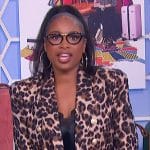 Jennifer’s leopard print blazer on The Jennifer Hudson Show