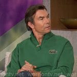 Jerry’s green crocodile sweatshirt on The Talk