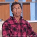 Jerry’s pink plaid shirt on The Talk