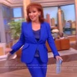 Joy’s blue blazer and pants on The View