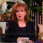 Joy’s black heart embellished blazer on The View