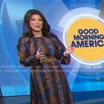 Juju’s abstract print dress on Good Morning America