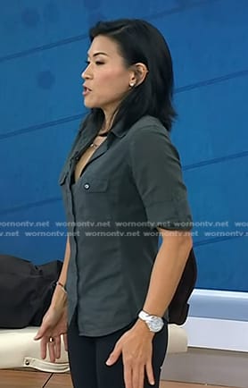 Karena Wu’s grey shirt on Today